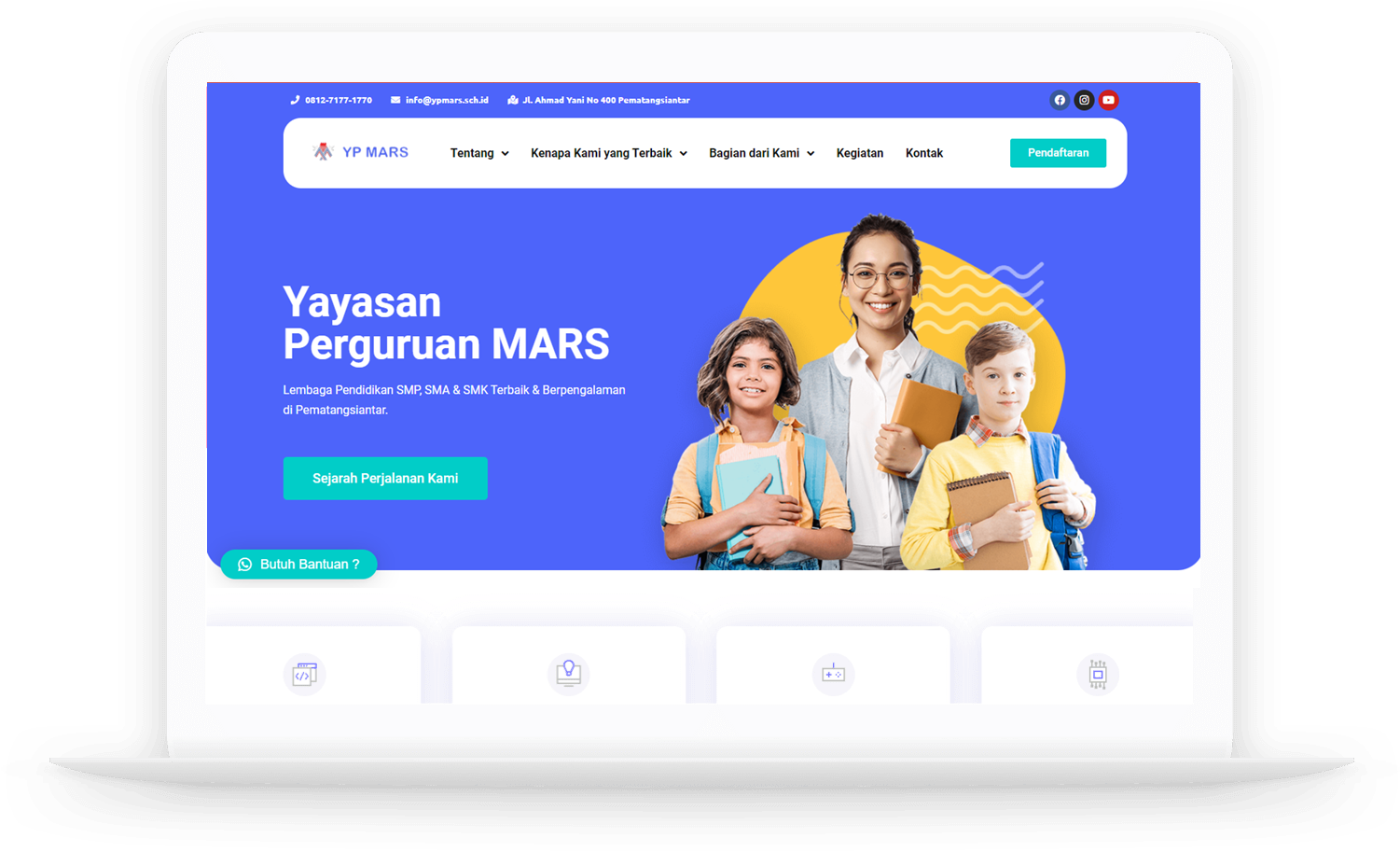 project Pembuatan website Yayasan Perguruan MARS Pematangsiantar